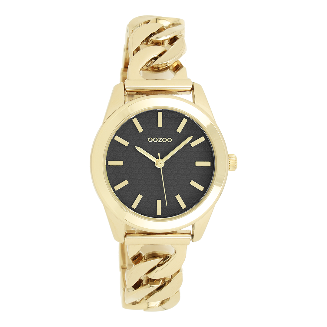 Goudkleurige OOZOO horloge met petit schakelarmband - C11422