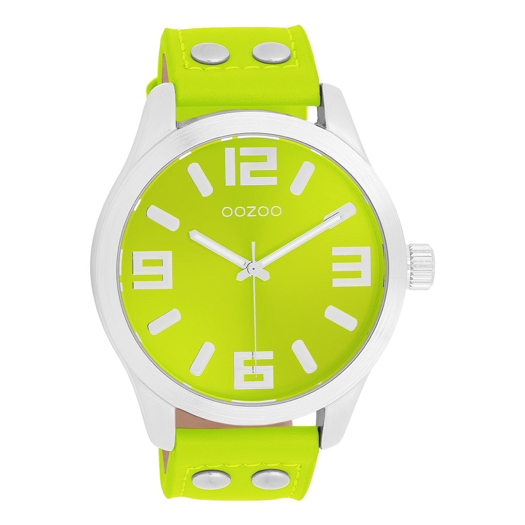 OOZOO Timepieces C11184 neon yellow watch neon yellow strap