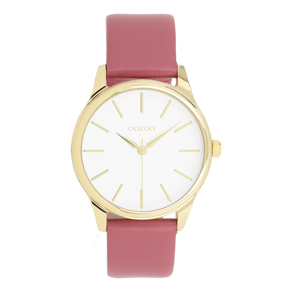 Cinturino Oozoo Maglia Milanese 20mm Rosa – Acciaio Inox Con Chiusura A Pressione – Per Orologi Con Attacco Standard