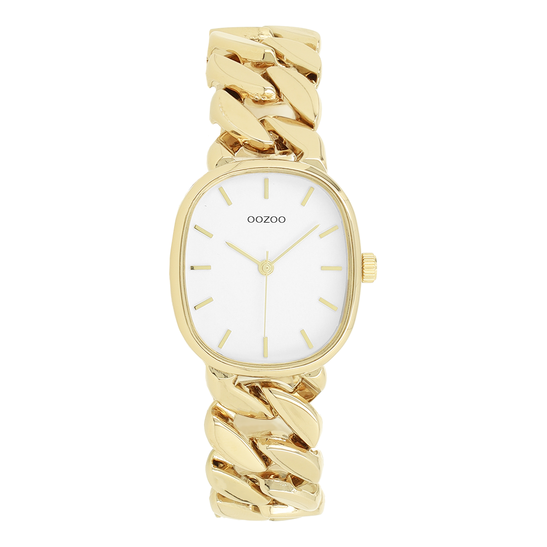 Gold coloured OOZOO watch with stainless steel bracelet - C11717