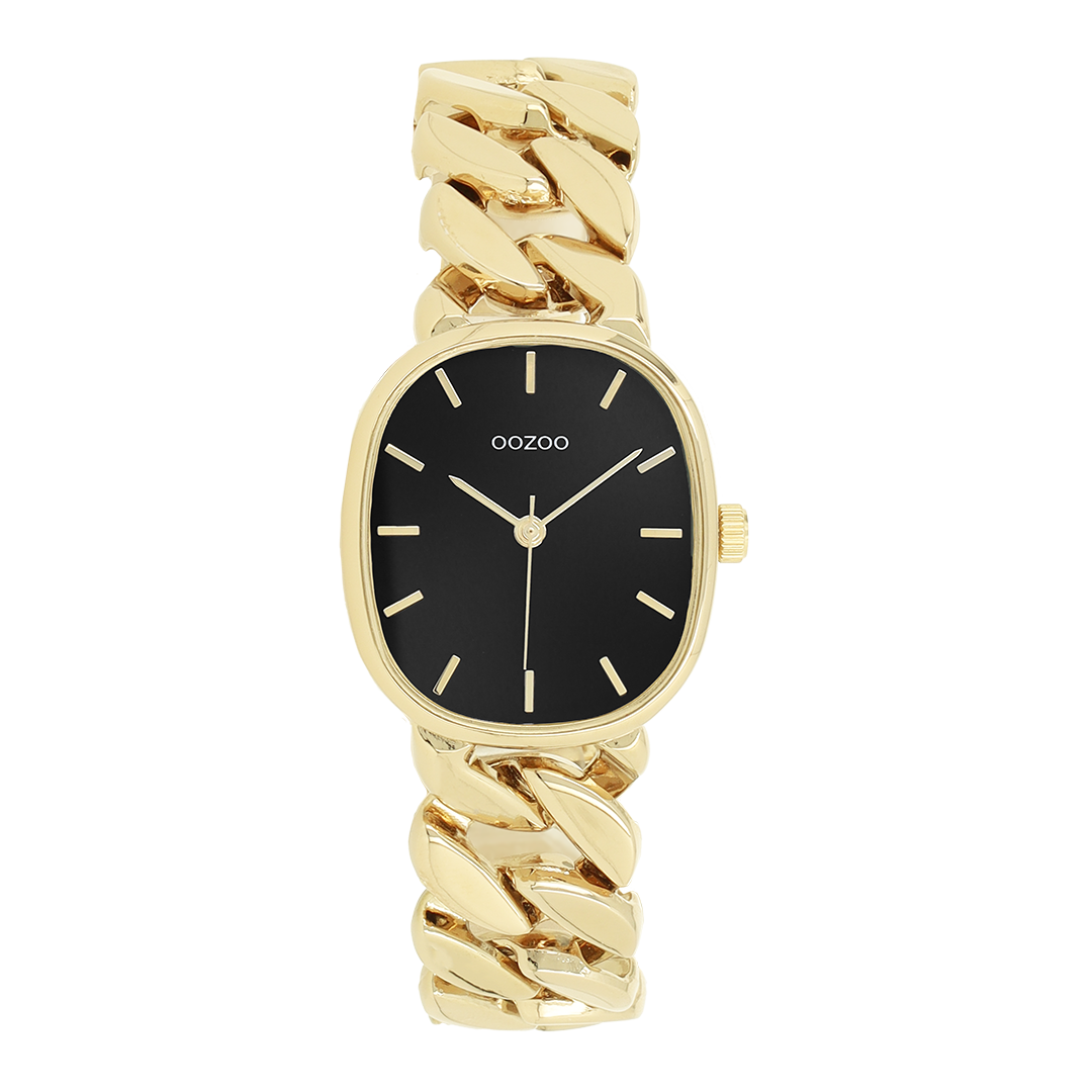 Gold coloured OOZOO watch with stainless steel bracelet - C11719