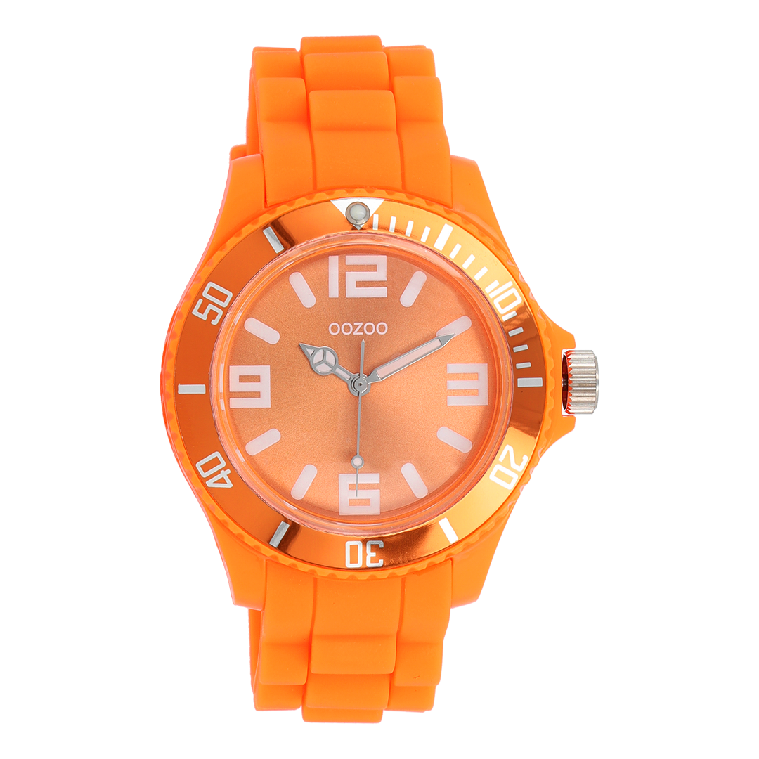 Samsung Galaxy Watch 8 - 40mm wave siliconen bandje (oranje