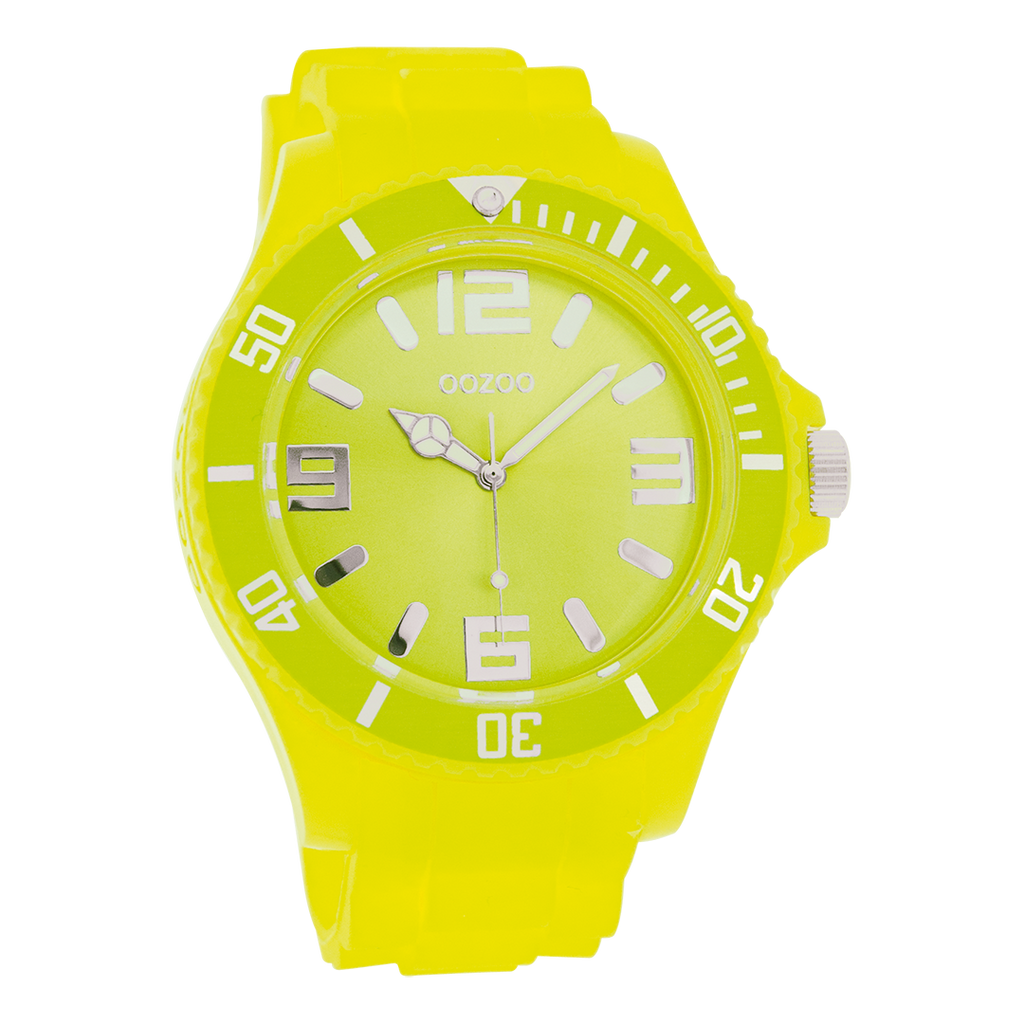 Gele OOZOO horloge met rubber band - C4332