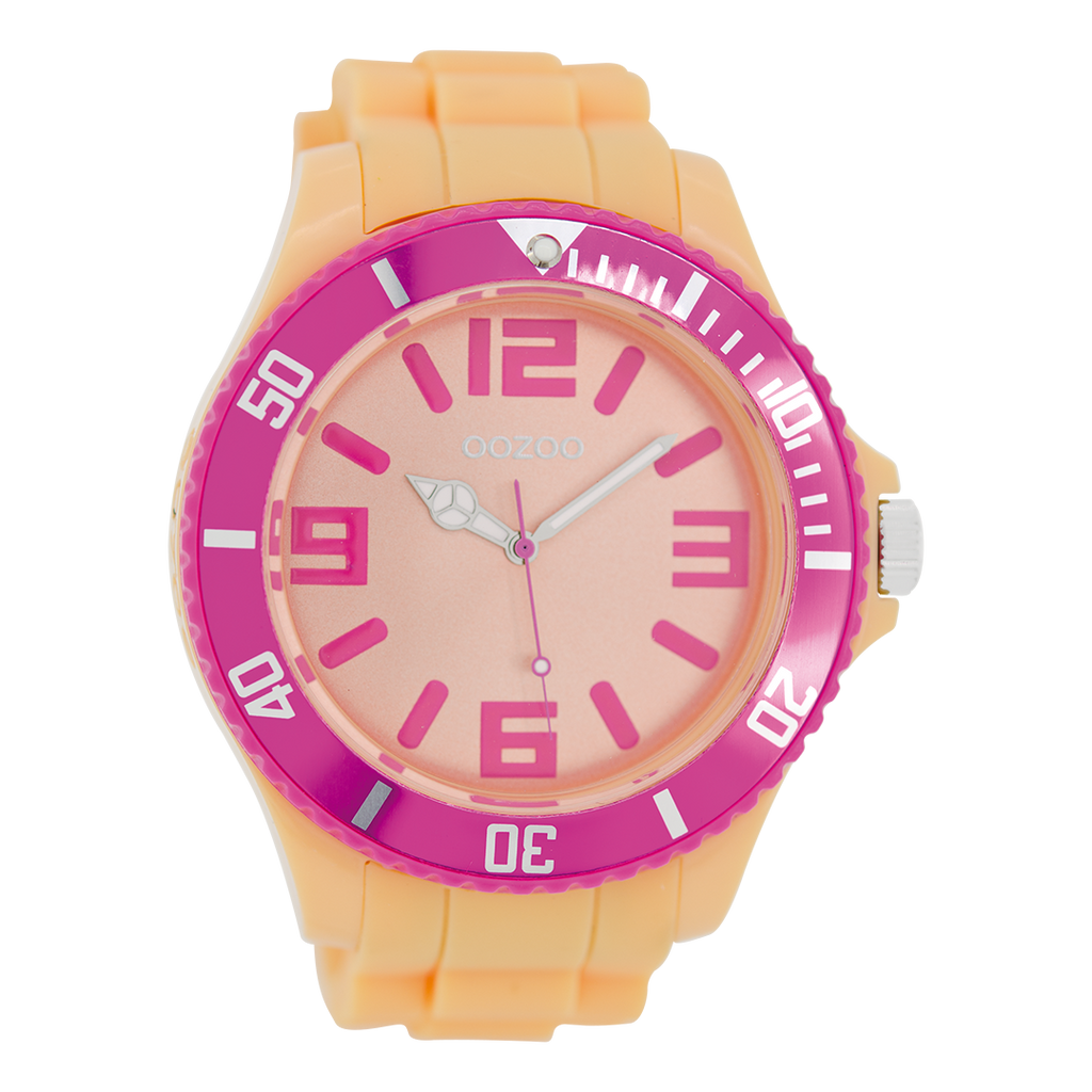 Oranje OOZOO horloge met rubber band - C5830