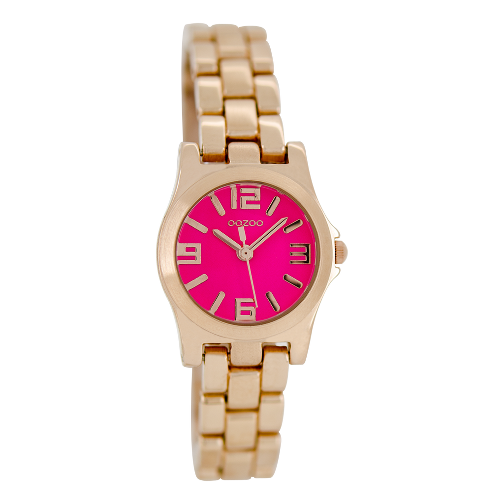Rosé goudkleurige OOZOO horloge met roestvrijstalen armband - C6223