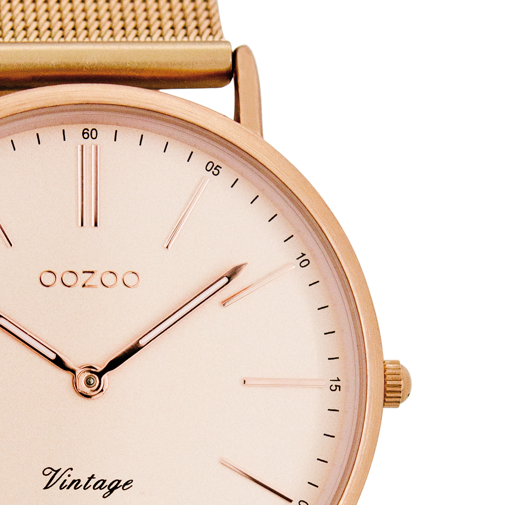 Oozoo rose 2025 gold watch