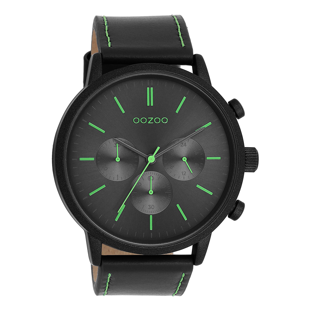 OOZOO Timepieces C11204 black watch black strap