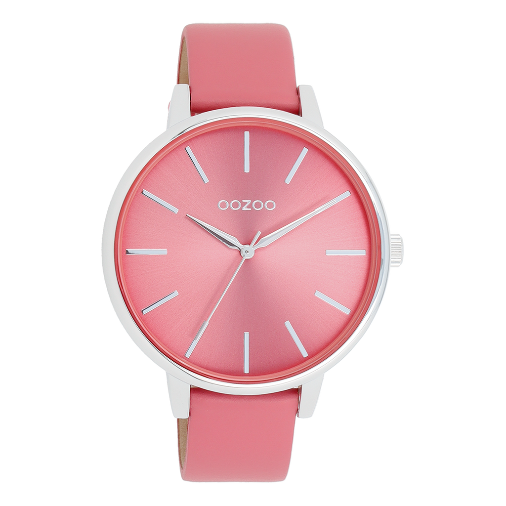 Smartwatches Q00325 rosé goudkleurige horloge framboos roze band Smartwatches Q00325 rosé goudkleurige horloge framboos roze band