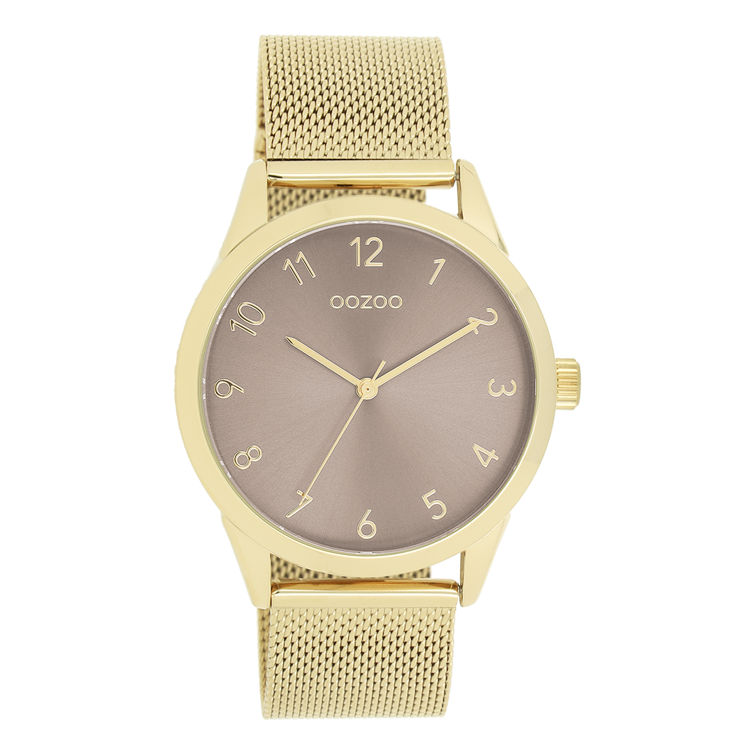 OOZOO Timepieces C11323 gold coloured watch gold coloured strap