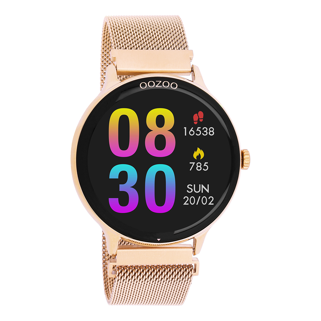 Rose gold round smartwatch hotsell