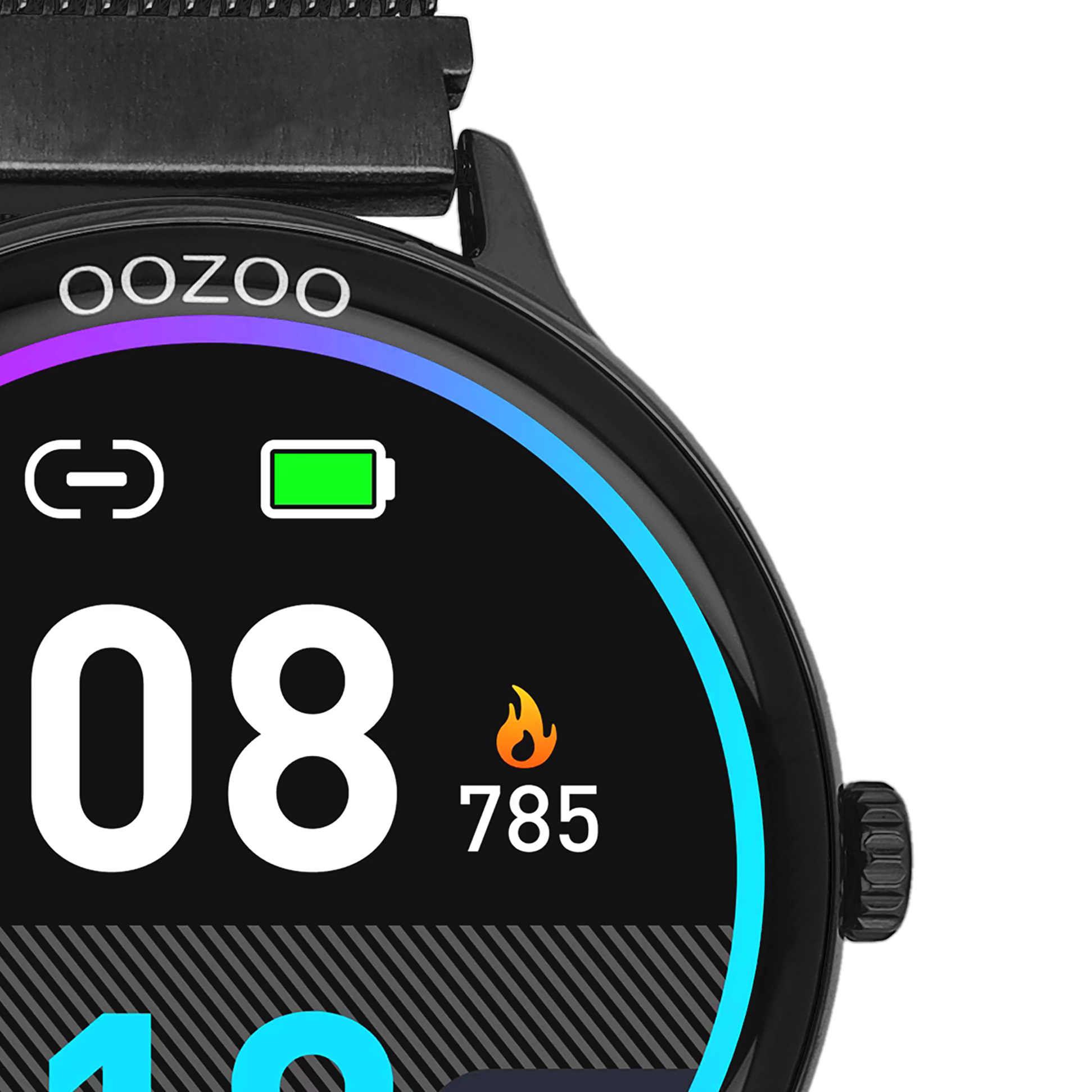 OOZOO Smartwatches Q00139 black watch black strap