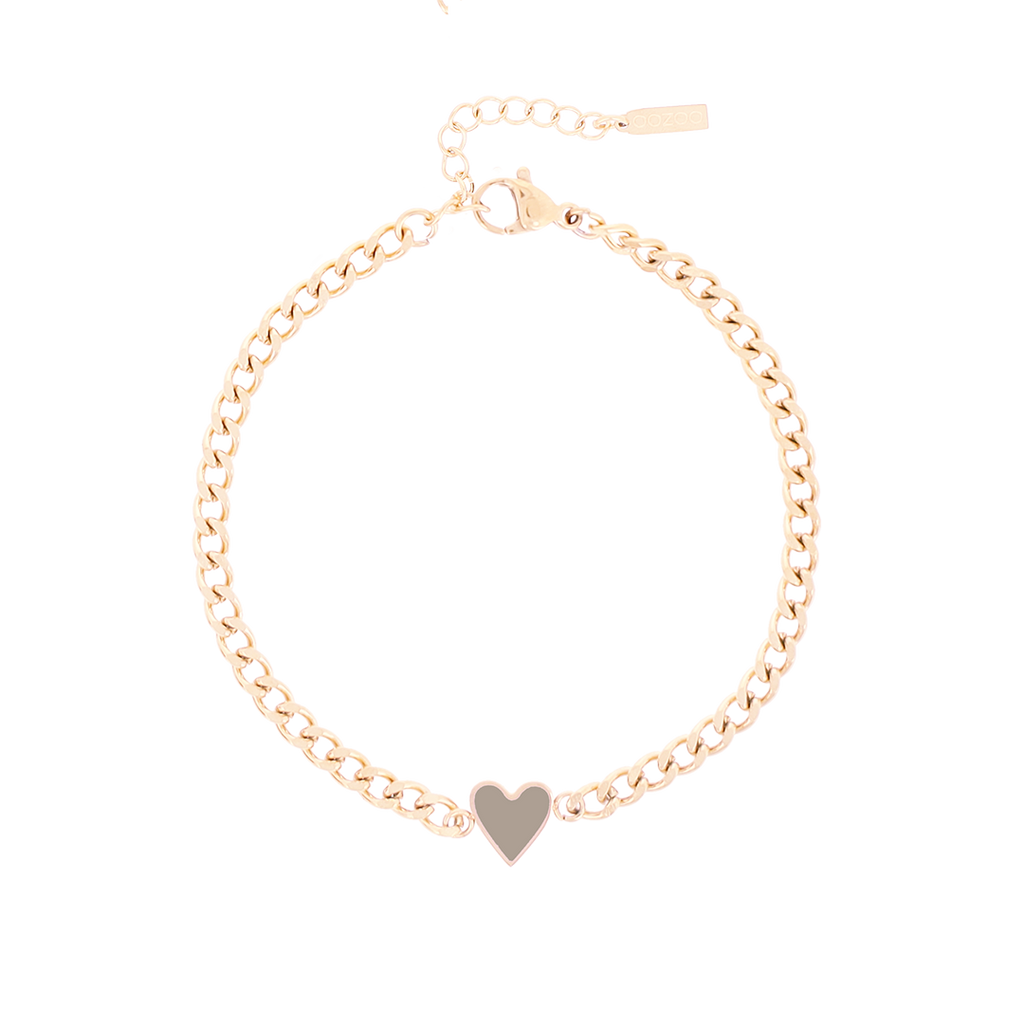 Men's 14K Rose Gold Curb Link Bracelet - Apples of Gold Jewelry